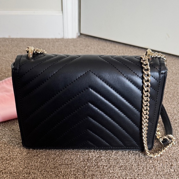 Kate Spade Amelia Black Twistlock Medium Convertible Chain Shoulder Bag - Picture 12 of 13